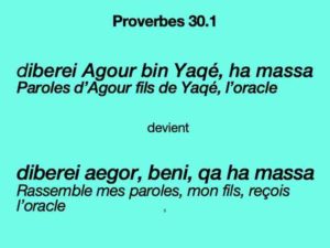une énigme de Proverbes 30 résolue en Jean 3